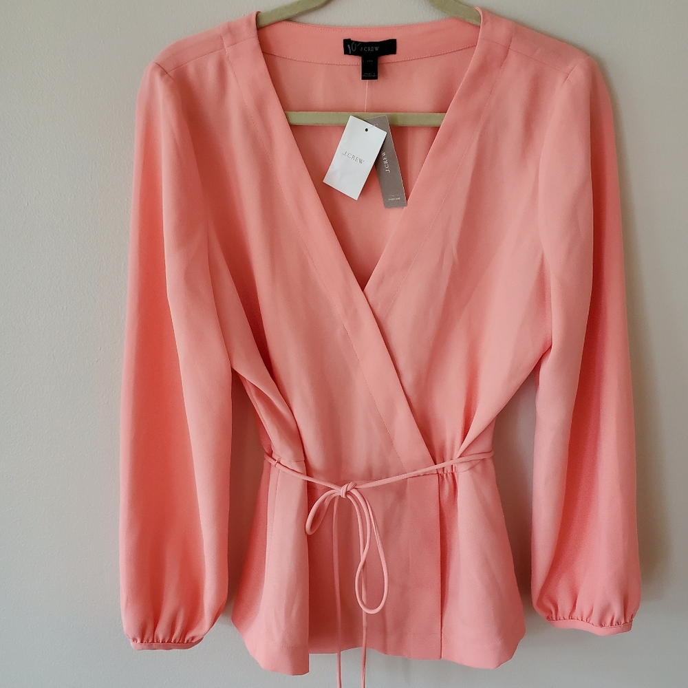 J Crew Blouse, 12T (M-L), Peach